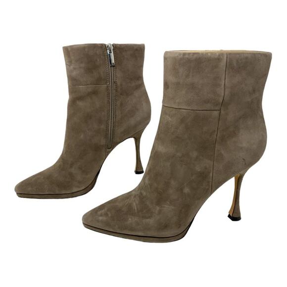 Vince Camuto Pitonnda Pointed Toe Suede Bootie Taupe Size 7.5 NWT $169 MSRP - Picture 5 of 8